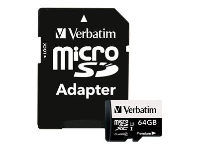 VERBATIM PREMIUM 64 GO MICROSDXC CLASSE 10
