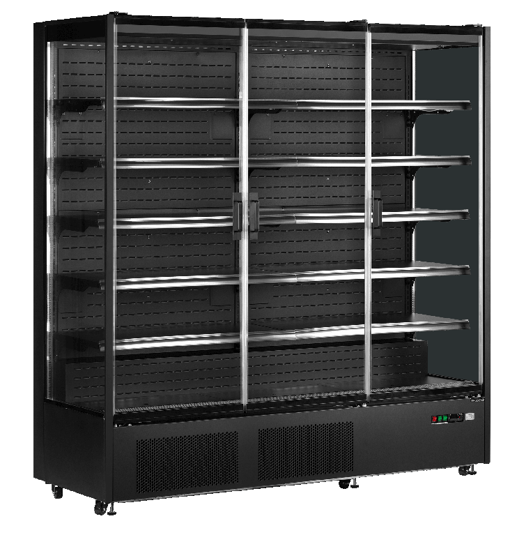 Vitrine réfrigérée TEFCOLD PC1870B - idéale pour supermarchés, épiceries et sandwicheries - éclairage LED et faible consommation énergétique_0