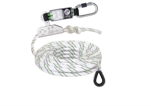 Antichute mobile avec longe de 10 m - corde polyester 12 mm - Ref FA 20 102 10_0