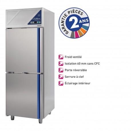 Armoire réfrigérée négative -18/-22°C - 2 portillons - 700L - sans groupe logé - DA702NSG-3 - Dalmec_0