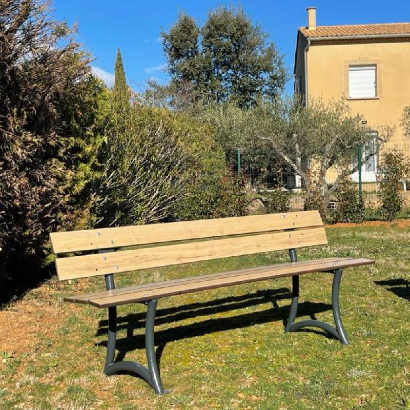Banc extérieur design en HPL - robuste et écologique, modèle déposé par DMC Direct_0