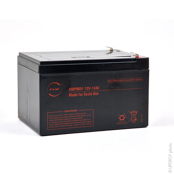 BATTERIE PLOMB AGM NX 13-12 CYCLIC 12V 13AH F6.35_0