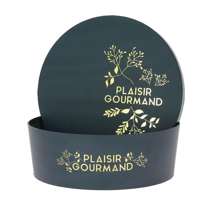 Boite carton ronde empilable Plaisir Gourmand Ø26 -_0