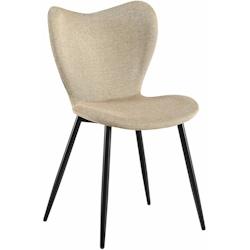 CLP Chaise de salle à manger Maika Taupe/Tissu - gris textile 326356_0