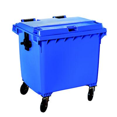 Conteneur 4 roues prise frontale bleu/bleu 770 L_0
