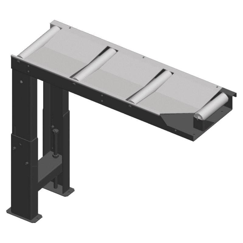 Convoyeur à rouleaux de connexion Metallkraft 1000 x 290 mm, côté alimentation - 3649220_0