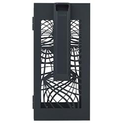 Rossignol - Corbeille publique 110L Vigipirate avec cendrier 3L BELLA - Anthracite et gris acier - Réf. 59374_0