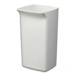 DURABLE POUBELLE PLASTIQUE CARRÉE DURABIN SQUARE 40 LITRES BLANCHE 32 X 36 X 59 CM