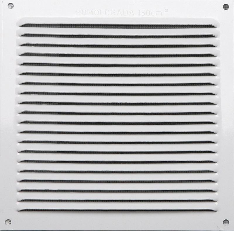 Grille d'aération aluminium laqué, l.17 x l.17 cm_0