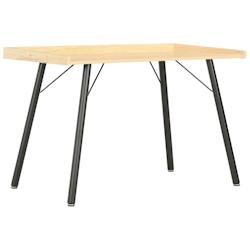Helloshop26 - Bureau table poste de travail meuble d'ordinateur informatique étude chêne 90 x 50 x 79 cm noir 02_0023557 - 3000214382784_0