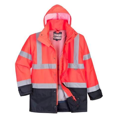 PORTWEST S768 PARKA BICOLORE EXECUTIVE 5-EN-1 ROUGE/MARINE - TAILLE S