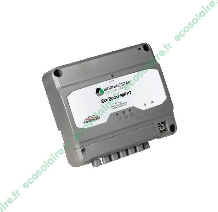 Régulateur de charge solaire ECOBOOST EB-MPPT-40 - 40A 12/24V - MORNINGSTAR - Applications résidentielles et loisirs_0