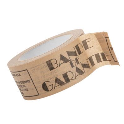 Ruban adhésif en papier kraft 80g/m2 bande de garantie 50 mm x 50 m, lot de 6 rubans_0