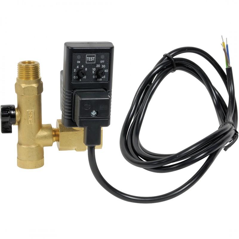 T-20h - Électrovanne de purge temporisée 230V pour réservoir horizontal_0