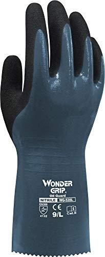 Gants de protection WONDER GRIP WG-528L Oil Guard - Taille XL/10 - Manche longue - Triple enduction nitrile - Résistants et imperméables_0