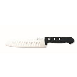 Au Nain - couteausantoku lame alvéolée 18cm - noir 109.12.03_0