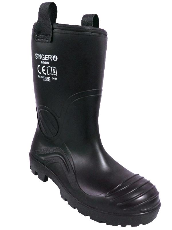Botte PVC noire fourrée S5 SRC - Tailles : 41_0