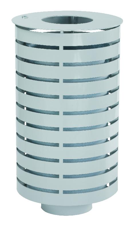 Corbeille Portalo - acier galvanisé avec serrure - capacité 65 litres_0