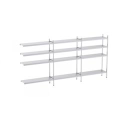 Distform Rayonnage en Acier Inoxydable d'Angle 4090 à 4920 mm 4 Niv P500 Acier inoxydable 4190x500x500x1800mm - 641094146948_0