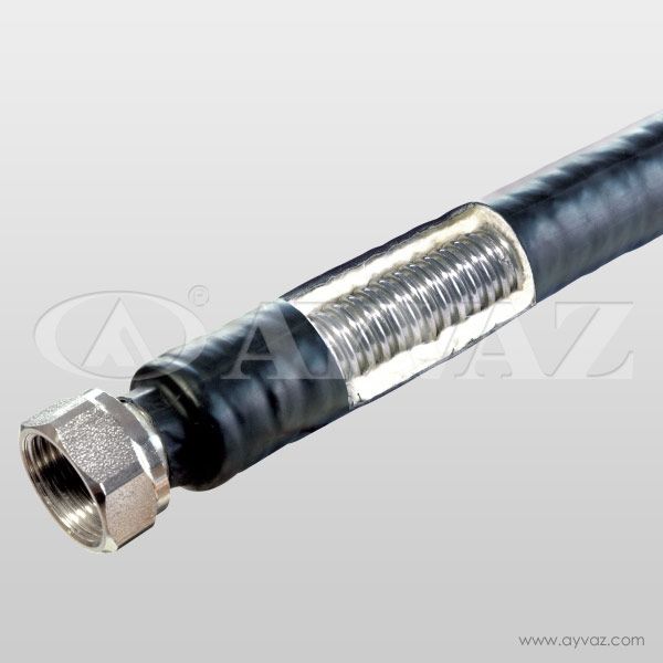 Flexible métallique - Ayvaz - pour fan-coil sans isolation, résistant à la température et à la pression_0
