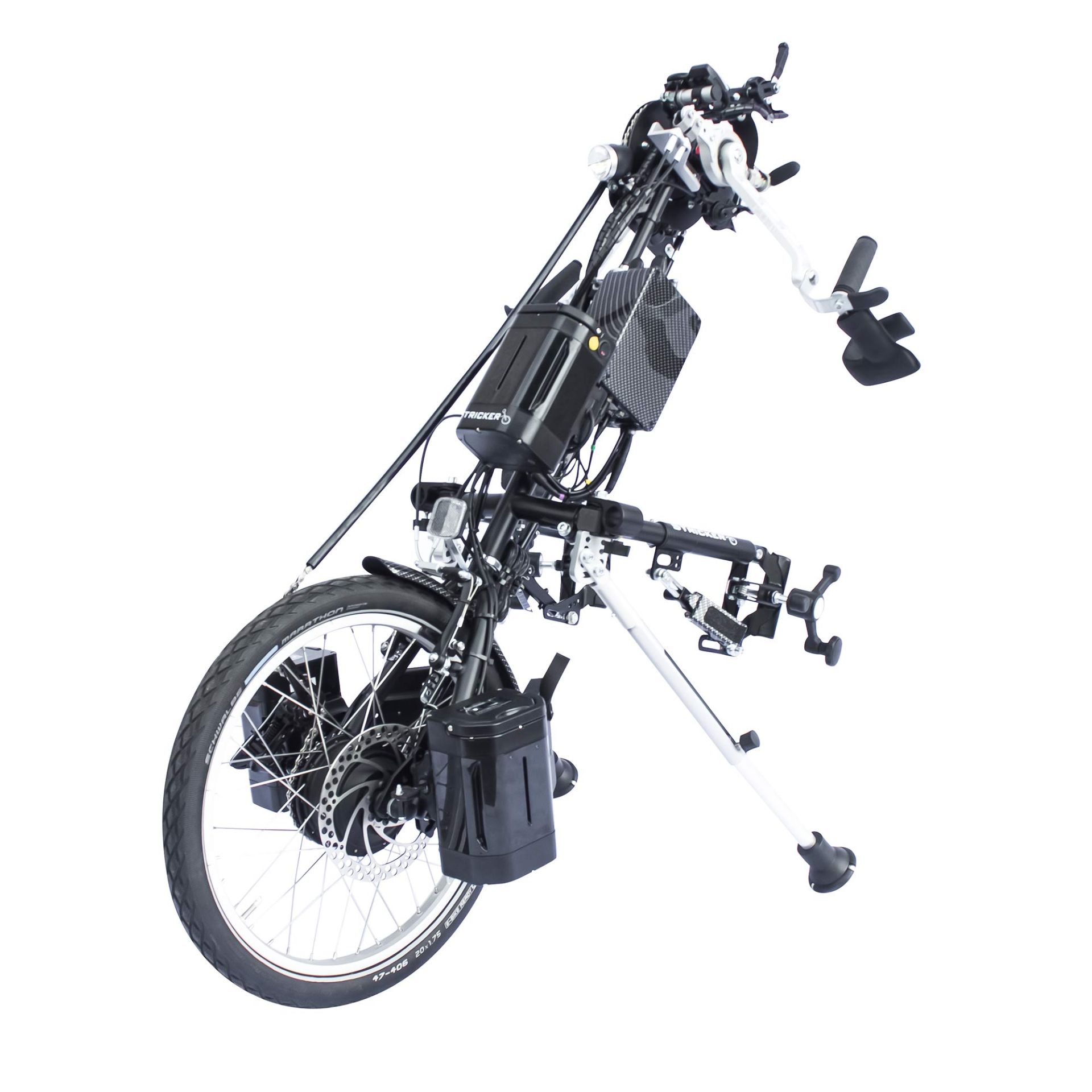 Handbike hybride tetra 20'' pour personnes tétraplégiques - freins par rétropédalage - Nouvelle technologie batteries LIPO_0