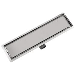 Helloshop26 - Drain de douche linéaire 53 cm acier inoxydable caniveau de douche 02_0003043 - 3000105541535_0