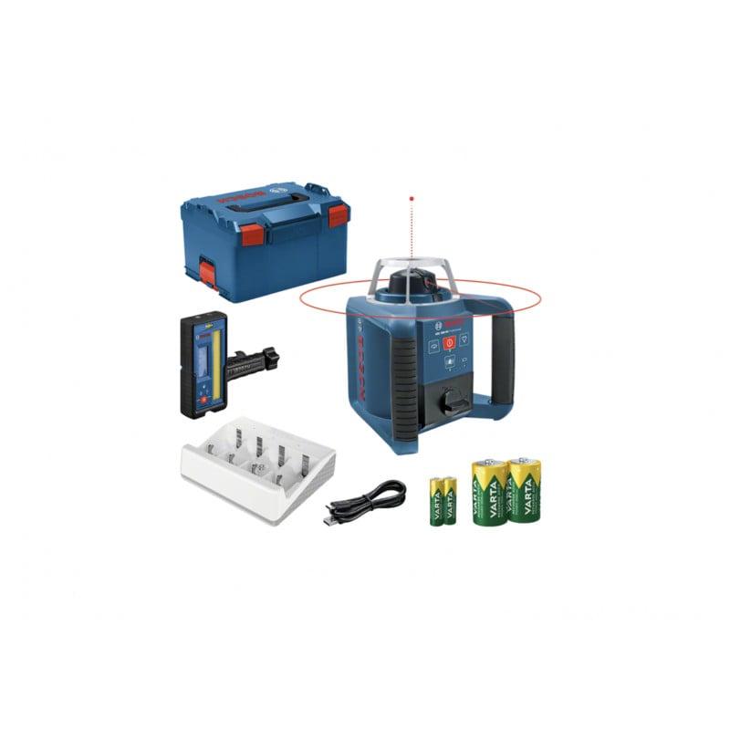 Laser rotatif GRL 300 HV + Cellule de réception LR 45 + Batteries NiMH - BOSCH | 0601061506_0