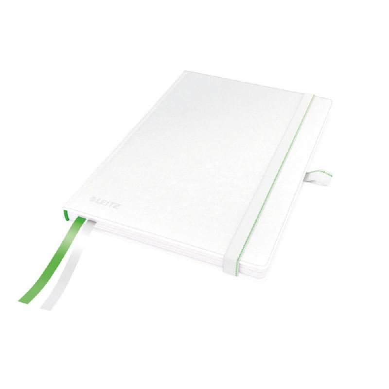 LEITZ CARNET BROCHÉ COMPLETE - FORMAT A5 (96 G/M2) - 80 PAGES À PETITS CARREAUX - COULEUR BLANC