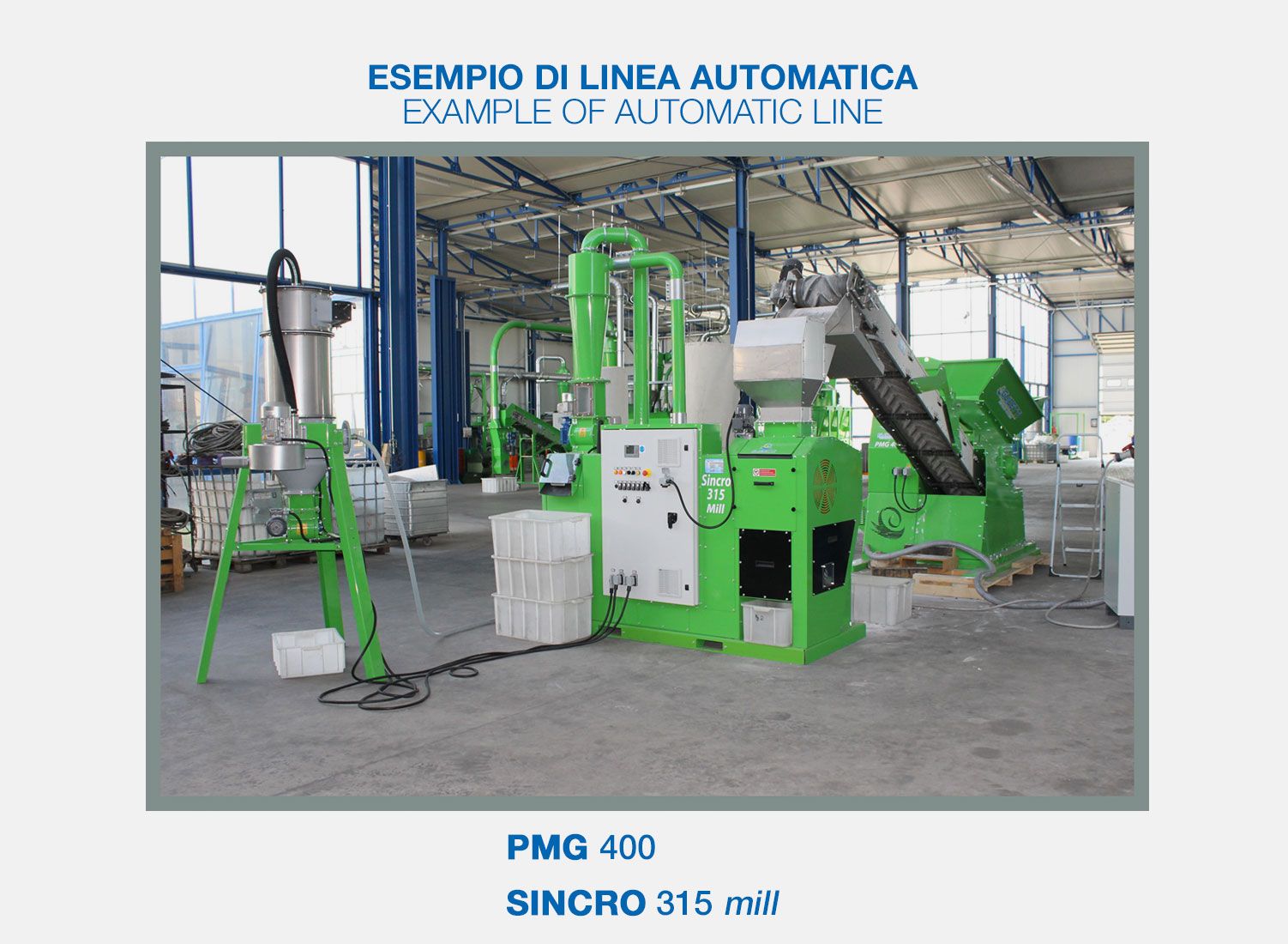 Installation de broyage et granulation de câbles électriques