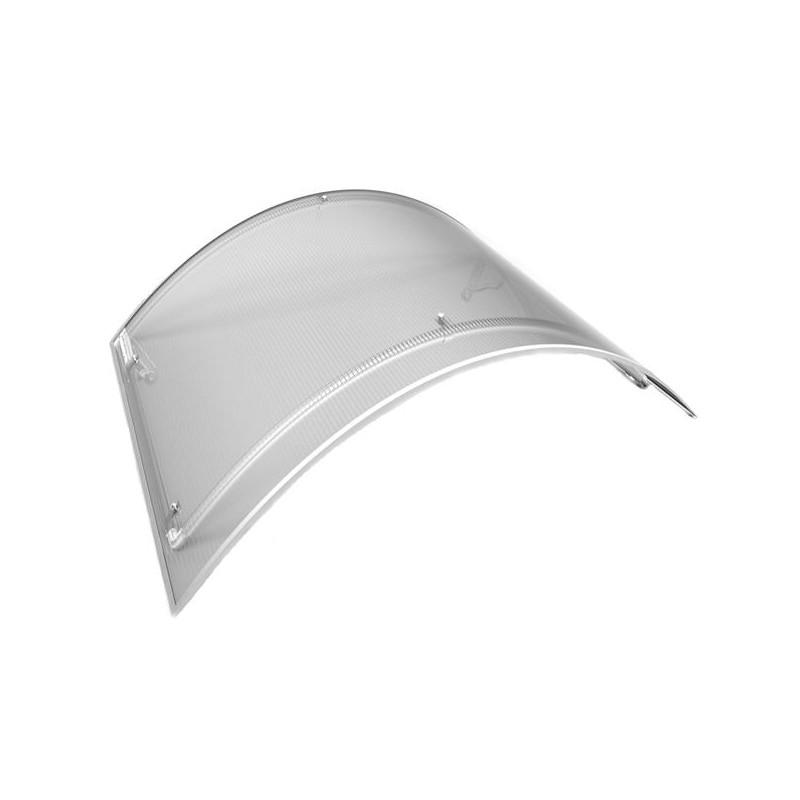Marquise Léa - Structure en aluminium - Couverture polycarbonate alvéolaire - 120 cm x 90 cm - Traité UV - Garantie 5 ans_0