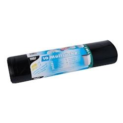 Starpak Sacs poubelle, LDPE 150 l 150 cm x 70 cm noir extra fort résistant à la déchirure - noir plastique 12328_0