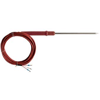 Sonde Pt100 double à piquer - câble silicone atoxique 3 m - qualité alimentaire HACCP - température -50 à +250 °C_0