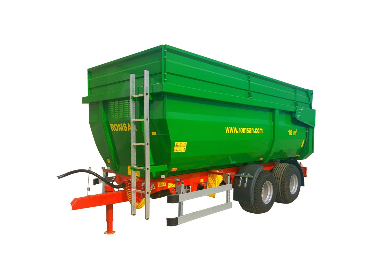 R 120 TAHK Benne agricole à tandem monocoque - Romsan - capacité de 12 000 kg_0