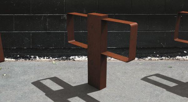 Support vélo Vedza - mobilier urbain design - longueur 200 mm, hauteur 100 mm et largeur 30 mm_0