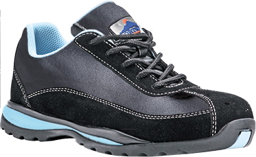Trainer femme S1P HRO noir FW39 - Chaussures de sécurité basses, pointure 41, antistatiques et résistantes aux hydrocarbures_0