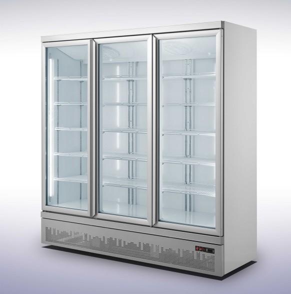 Vitrine réfrigérée murale négative 3 portes - 1m90 de largeur - congélateur R290 gaz écologique_0