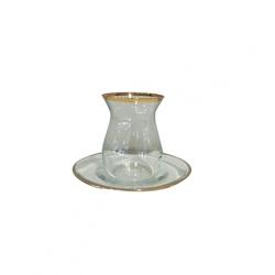 Aulica Tasses A The Filet Dore - Lot De 6 - verre 965417_0