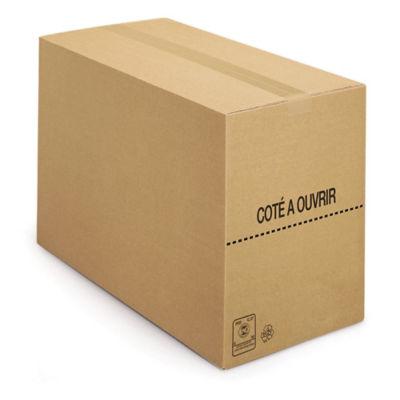 Caisse carton simple cannelure brune 60x40x40 cm, lot de 20_0