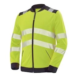 Cepovett - Sweat-shirt zippé VALLOUISE HV Jaune / Noir Taille M - M jaune 3603624400217_0