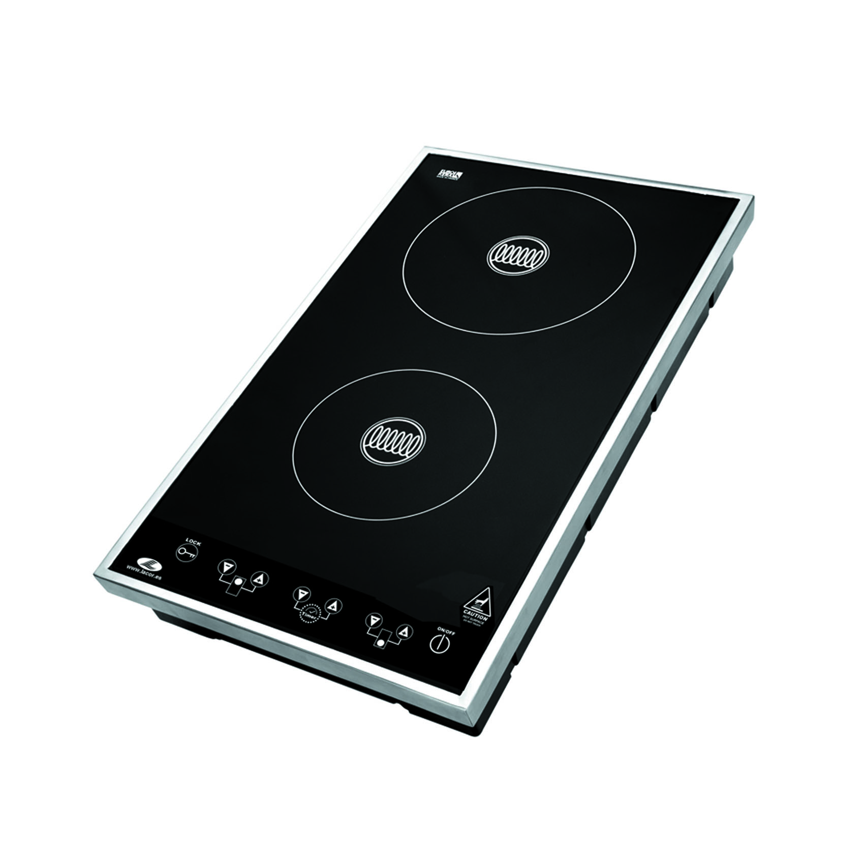 DOUBLE PLAQUE DE CUISSON INDUCTION PROFESSIONNELLE - 1800 ET 1300W - PLAQUE À INDUCTION - LACOR