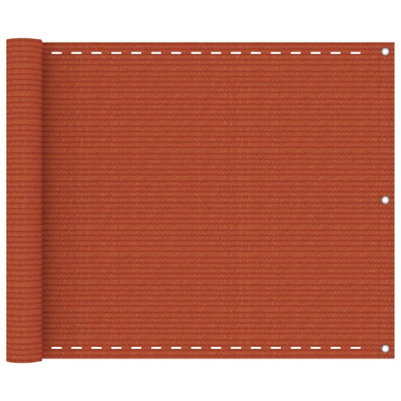 ÉCRAN DE BALCON BRISE PARE VUE PROTECTION CONFIDENTIALITÉ 75 X 500 CM PEHD ORANGE 02_0010299_0