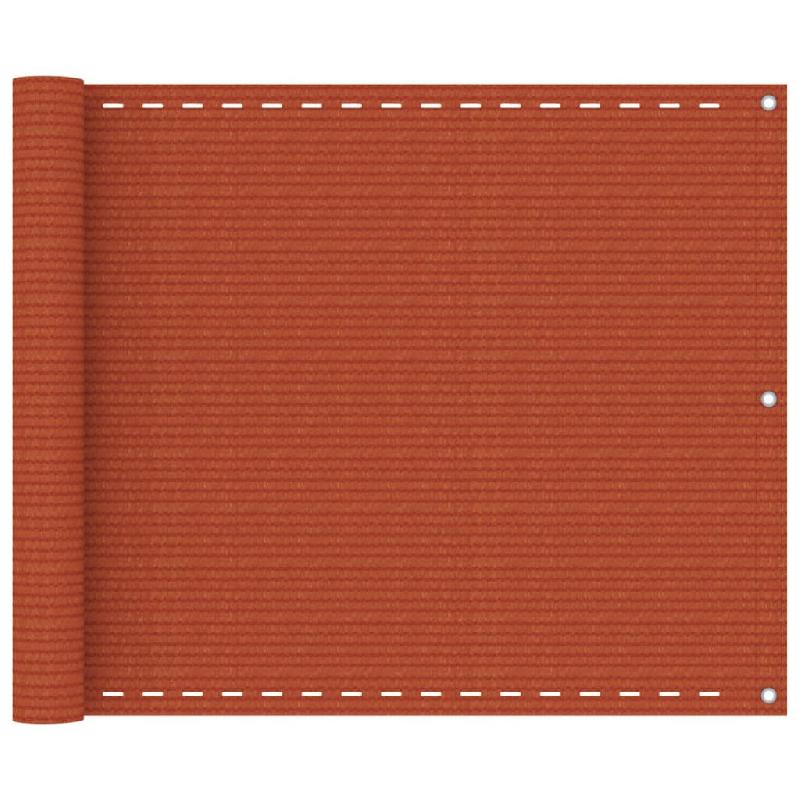 ÉCRAN DE BALCON BRISE PARE VUE PROTECTION CONFIDENTIALITÉ 75 X 500 CM PEHD ORANGE 02_0010299_0