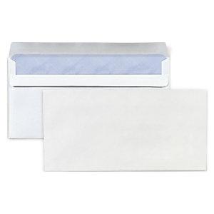 Boite de 1000 enveloppes TIP blanches 90x182 80 g/m² fenêtre 22x88 gommées  