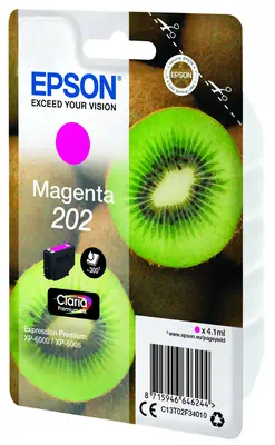 Epson Kiwi Singlepack Magenta 202 Claria Premium Ink_0