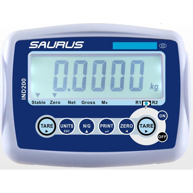 Indicateur de pesage IND 200 - Saurus - homologué en métrologie légale avec écran LCD rétroéclairé et boîtier ABS IP54_0