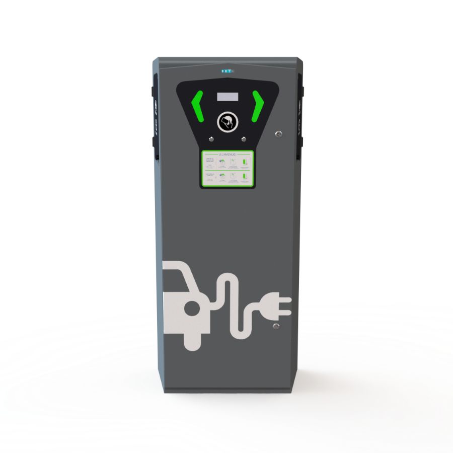 Keren bornes de recharge pour voiture électrique - DBT SA - 4 prises et puissance de 3 à 22kW