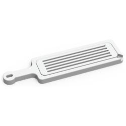 Lioninox Planche à découper pour pain avec manche et ramasse-miettes - blanc 3701637638365_0