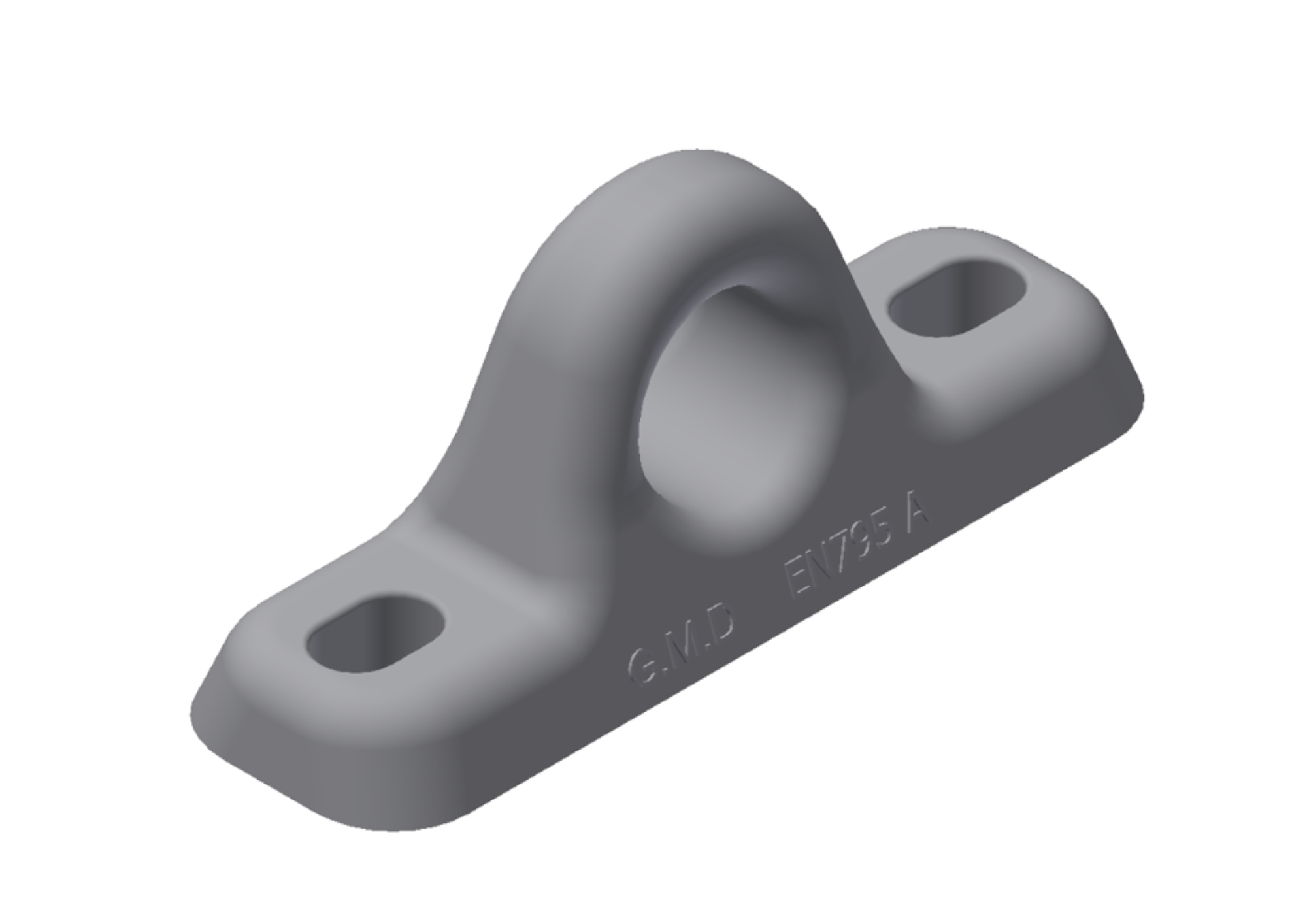 Platine d'ancrage conçue pour être fixée par scellement ou boulonnerie M12 - ANCRAGE FIXE ALU_0