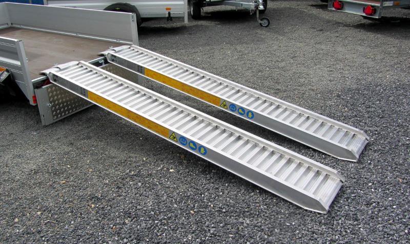 Rampe de chargement en aluminium antidérapante - Humbaur - Longueur 2650 mm - Charge maximale 1400 kg_0