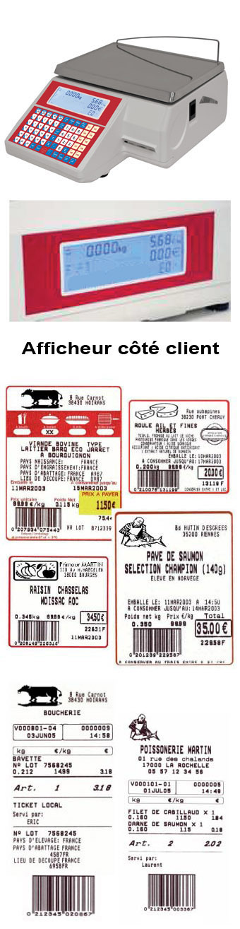 RL 6 Balance Étiqueteuse - Groupe d'étiquetage 6kg/2g ou 12kg/2g - Imprimante graphique et mémoire 10 000 articles_0